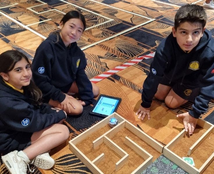 Students competing at Digital Olympics