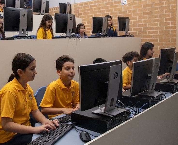 Students in computer lab