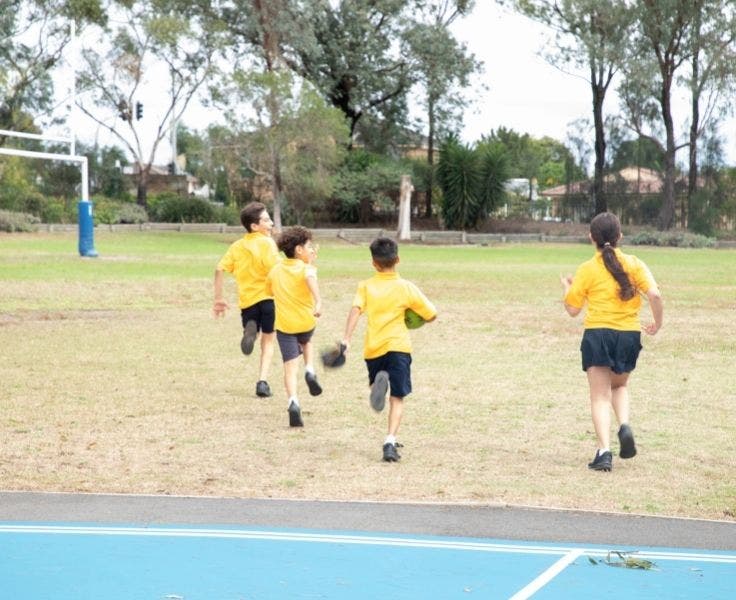 Sports field for students to play class sport and at break times.