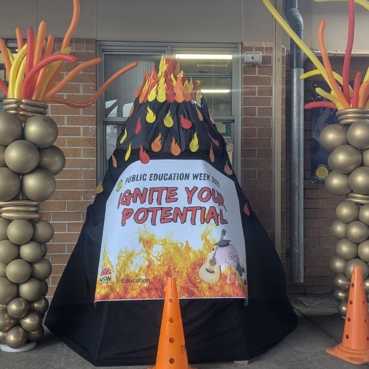 Ignite your potential volcano for Education Week celebrations.